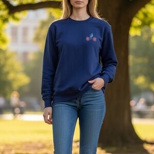 Cute Bicycle Graphic Sweatshirt - Women's Size Small